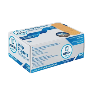 Αδιάβροχα αυτοκόλλητα επιθέματα Open Care 19x72 mm -100 τμχ