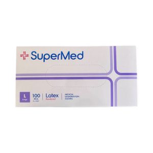 Γάντια latex Με Πούδρα GMT Super Med - 100 τμχ