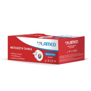 Επιδεσμική ταινία μεταξωτή LAMED 5cm x 9,14m